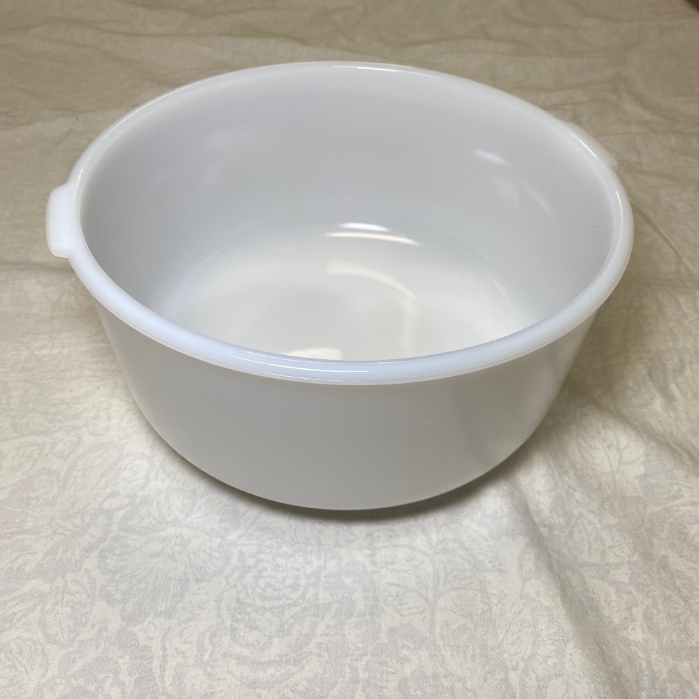 Vintage Glasbake for Sunbeam White Milk Glass Mixing Bowl 19 CJ Replacement Lrg